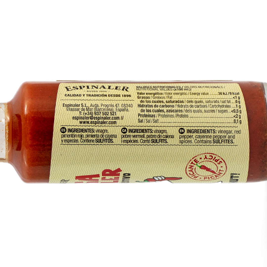  Botellin Salsa Espinaler Picante 92 Litros