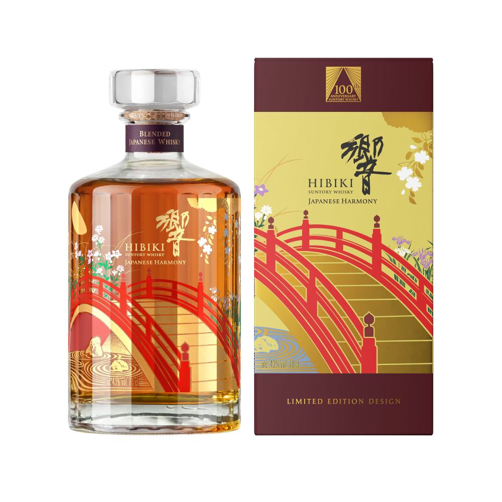 Edición especial Hibiki Japanese Harmony 100 años Suntory