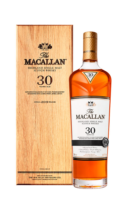 Whisky Macallan 30 Años Sherry Oak Caja Madera