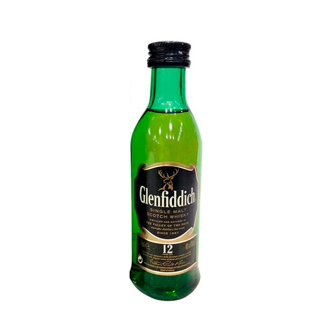 Whisky Whisky Glenfiddich 12 Años Miniatura